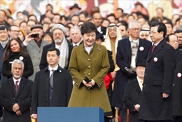 Bà Park Geun Hye nhậm chức tổng thống Hàn Quốc